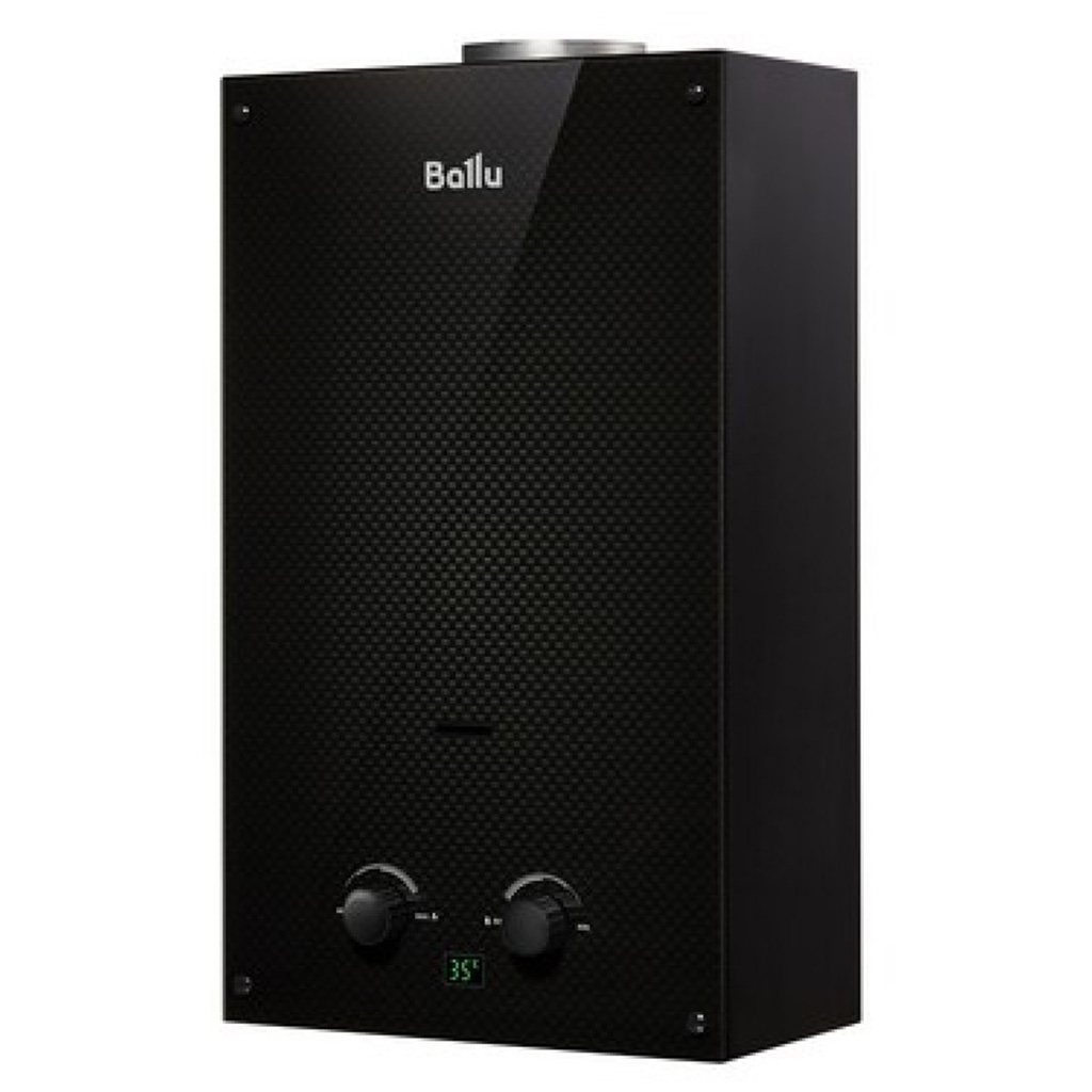 Колонка газовая Ballu GWH 10 Fiery Glass Carbon, 20 кВт