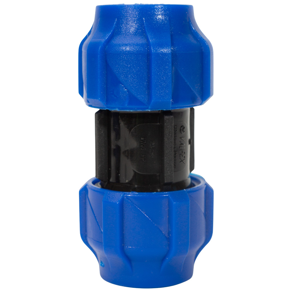 Муфта ПНД соединительная, ДУ20 х ДУ20, компрессионная