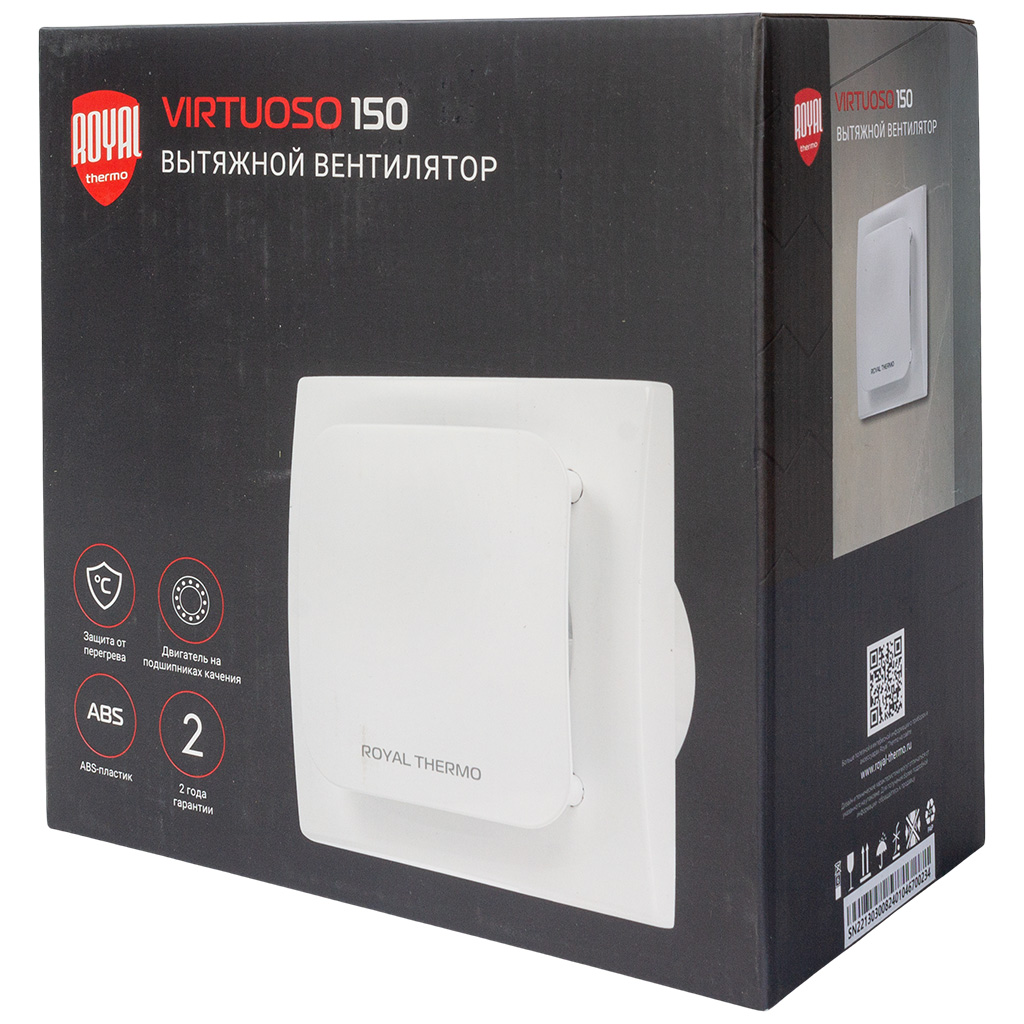 Вентилятор Royal Thermo, RAFV 150, d-150мм, 210х220мм, 20Вт