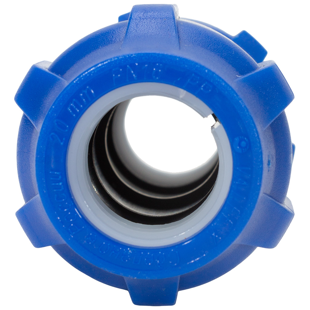 Муфта ПНД соединительная, ДУ20 х ДУ20, компрессионная