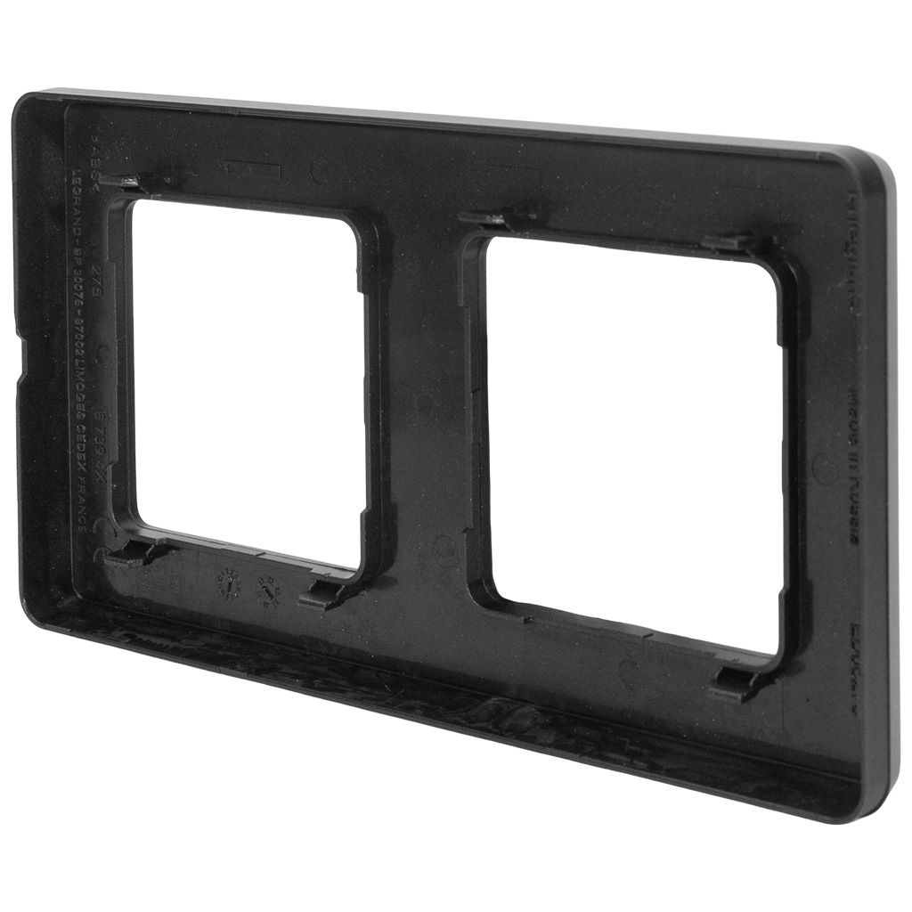 Рамка Legrand Inspiria, 2-местная, антрацит