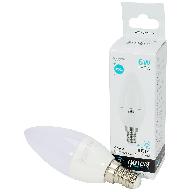 Лампа светодиодная Gauss Elementary, свеча, 6Вт, Е14 4100К цены в Воронеже