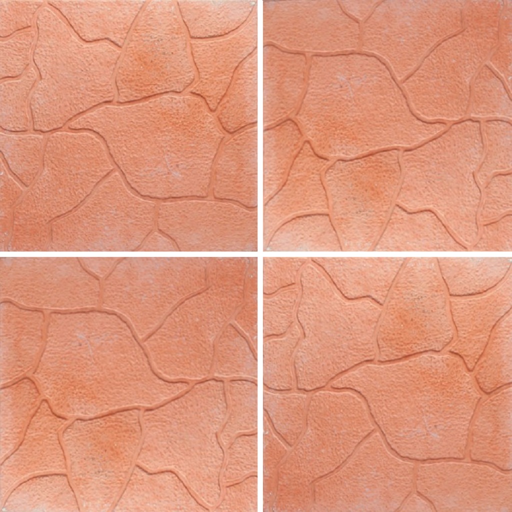 Плитка тротуарная "Облака", 300х300мм, красная