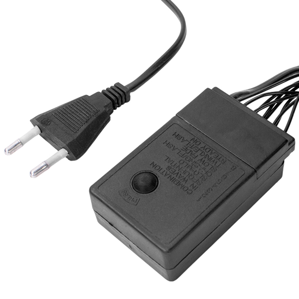 Электрогирлянда Нить Ежик, 10м, черный провод, теплый свет