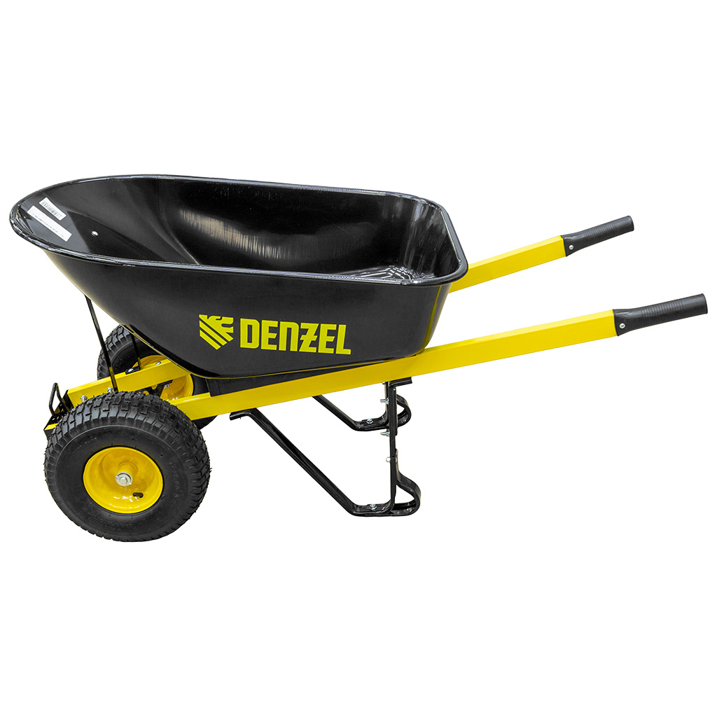 Тачка садово-строительная Denzel, 2-колесная, пневмо, 140л, 250кг