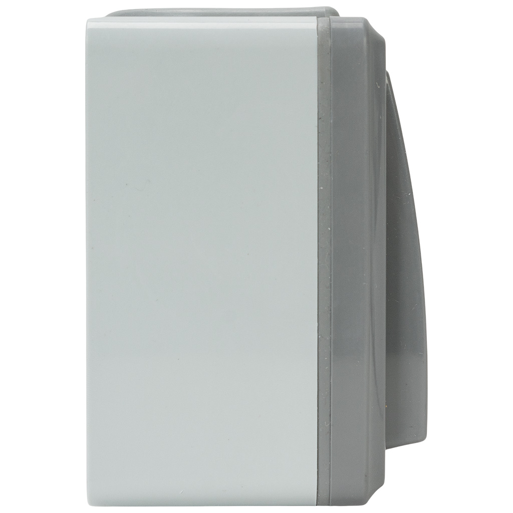 Выключатель открытой проводки Bylectrica Пралеска Аква, 1-клавишный, 6А, IP55, серый