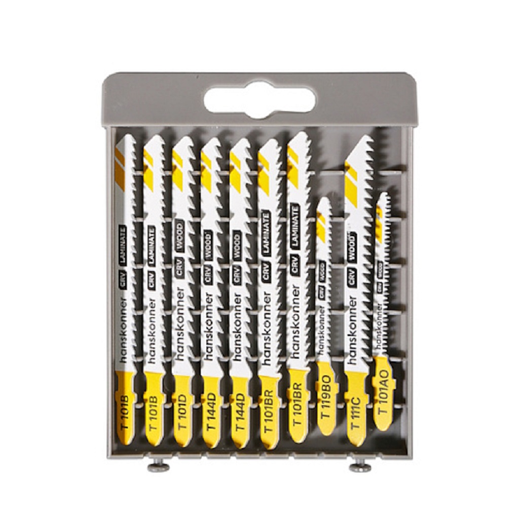 Пилки для электролобзика Hanskonner, по дереву, 10шт