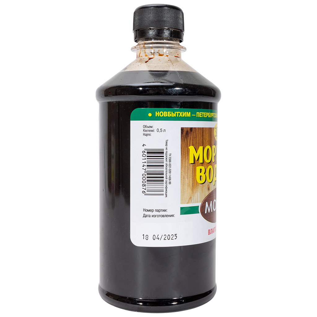 Морилка водная Новбытхим, влагостойкая, Мокко, 0.5 л