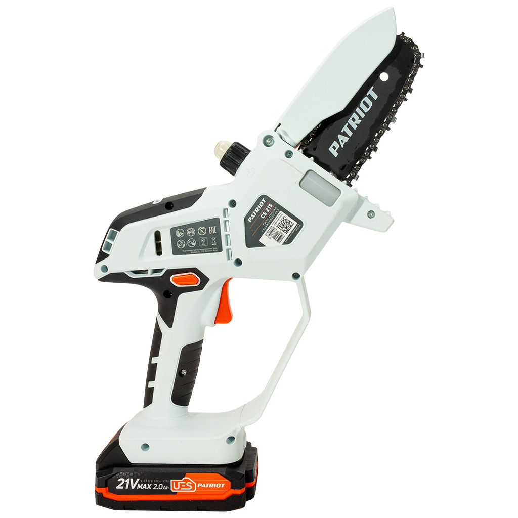 Пила аккумуляторная цепная Patriot CS 215 UES, 21Вт, мини