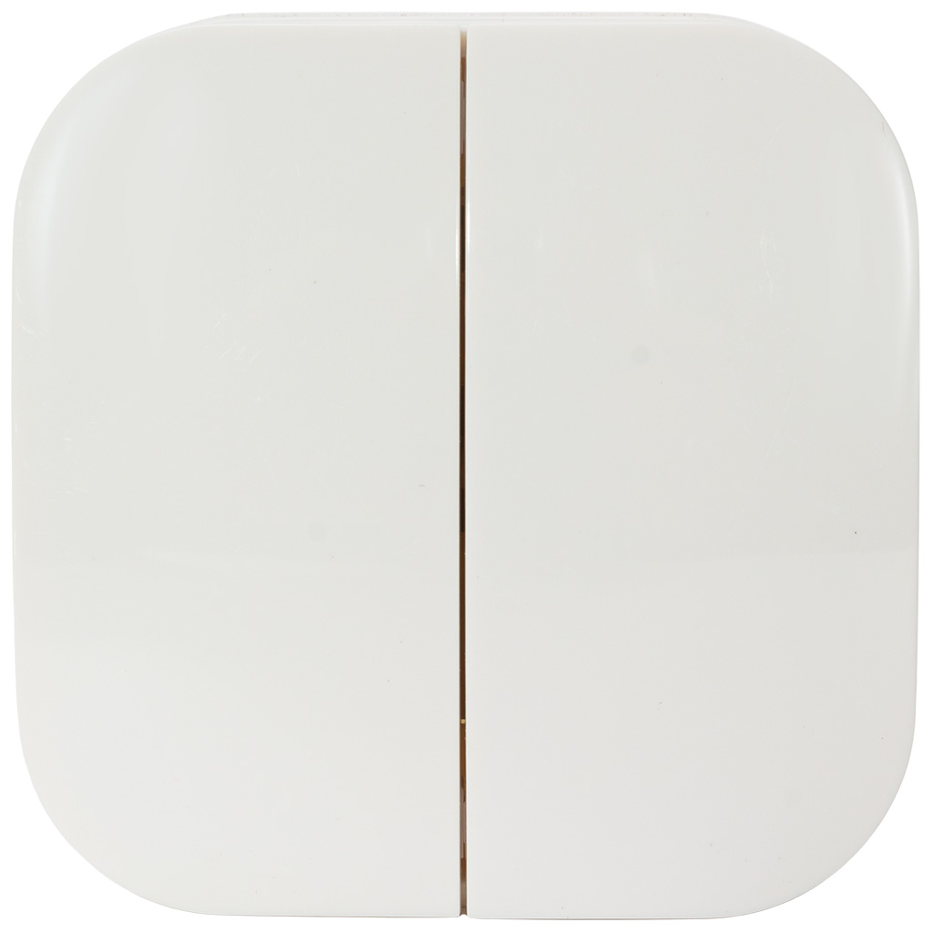 Выключатель открытой проводки ИЭК Glory, 2-клавишный, 10А, белый