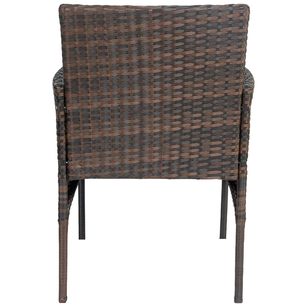 Набор мебели Доминика SFS003, стол + диван + 2 кресла, темно-коричневый