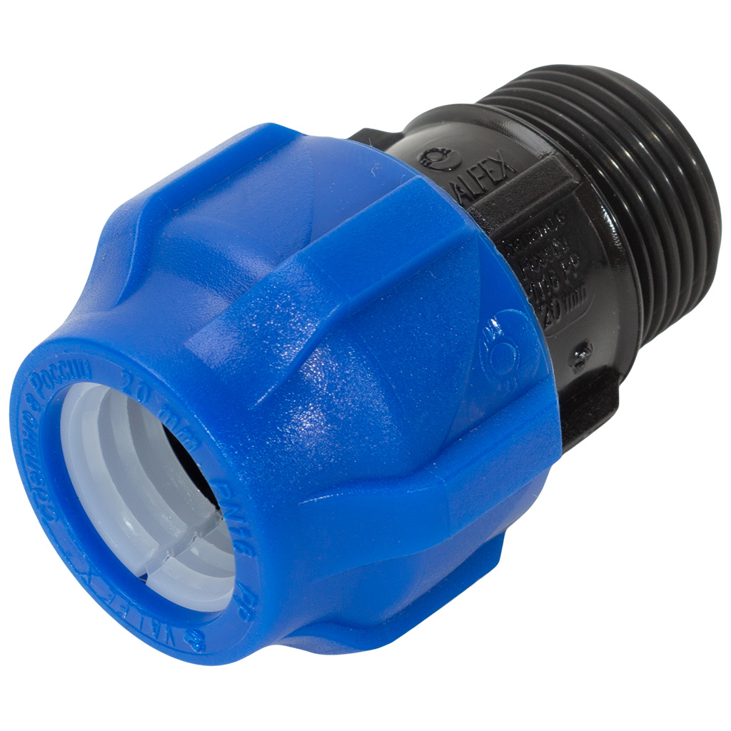 Муфта ПНД, ДУ20х3/4", с наружной резьбой