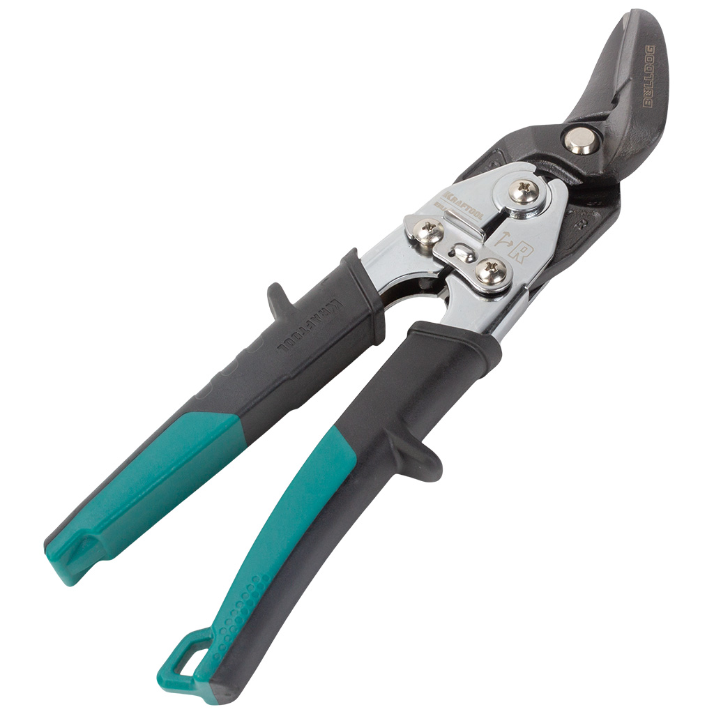 Ножницы по металлу Kraftool Bulldog, правый рез усиленные 260мм