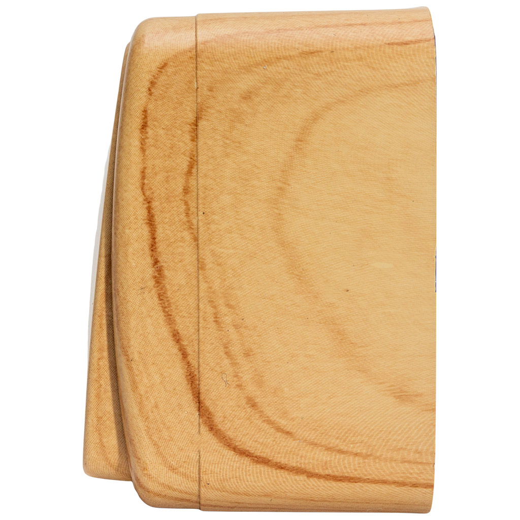 Выключатель открытой проводки EKF Минск, 1-клавишный, светлое дерево