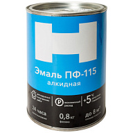 Эмаль ПФ-115 "Н" для металла и дерева, черный 0,8кг цены в Воронеже