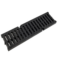 Решетка для лотка водосточного Gidrolica Pro PB DN100 КлС250, 500х138х21мм, пластик цены в Воронеже