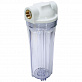 Магистральный фильтр для холодной воды Посейдон 10''SL 3/4', внутренняя резьба, прозрачный