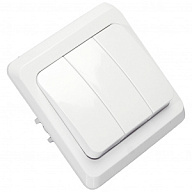 Выключатели Выключатель скрытой проводки Systeme Electric Этюд, 3-клавишный, 10А, белый Выключатель скрытой проводки Systeme Electric Этюд, 3-клавишный, 10А, белый цены в Воронеже