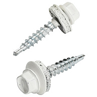 Саморез кровельный 4.8 х 29, RAL 9003 сигнально-белый, пакет 10 шт/упак цены в Воронеже