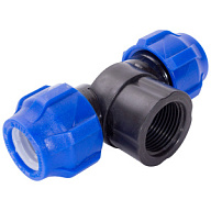 Тройник ПНД, ДУ20 х 3/4" х ДУ20, с внутренней резьбой цены в Воронеже