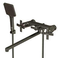 Смеситель Mixline ML38-02, для ванны, графит цены в Воронеже