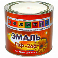Эмаль ПФ-266 Палитра, для пола, желто-коричневый, 1.9кг цены в Воронеже