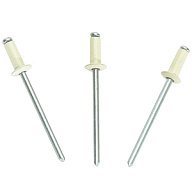 Заклепка 3.2 х 8, RAL 9003 сигнально- белый, 100шт/упак цены в Воронеже