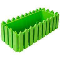 Кашпо Лардо, квадратное, прямоугольное 468х188х160, пластик, салатовый цены в Воронеже