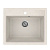 Мойка искусственный камень Ультра Mixline, 565х495мм, белый камень