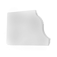 Заглушка желоба водосточного 86х120мм, правая, RAL 9003 белый цены в Воронеже