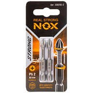 Биты Бита Nox, Strong PH №2  50мм, торсионная, 2шт Бита Nox, Strong PH №2  50мм, торсионная, 2шт цены в Воронеже