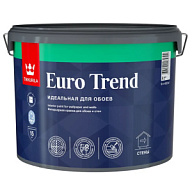 Краска водно-дисперсионная Tikkurila Euro Trend, для обоев и стен, интерьерная, акриловая, белая, матовая, база C, 9л. цены в Воронеже