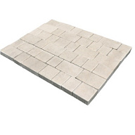 Плитка тротуарная прессованная "Европа", Зенит Черноземье, 3 формы, белая, 60мм, 13.36м2/уп. цены в Воронеже