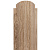 Штакетник металлический, 105 х 1250мм, Print Premium White Wood, П-образный