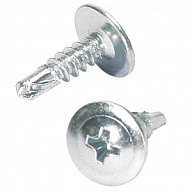 Саморез с прессшайбой 4.2 х 19, оцинкованный, сверло, пакет 50 шт/упак цены в Воронеже