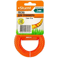 Леска для триммера Sturm!, 2.0 мм х 15м, крученый квадрат цены в Воронеже