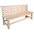 Скамья без подлокотников, липа, 1600мм х 870мм х 550мм