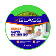 Лента малярная Xglass, УФ-стойкая, для наружных работ, 50ммх25м 100С цены в Воронеже