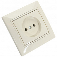 Розетка скрытой проводки Lezard Мира, 1-местная, 16А, без заземления, кремовый цены в Воронеже
