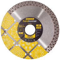 Диск отрезной Hanskonner V-тип TilePro, сплошной, алмазный по керамике, сухой рез, 125x22.2мм цены в Воронеже