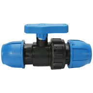 Кран шаровый ПНД, ДУ32 х ДУ32, компрессионный цены в Воронеже