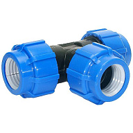 Тройник ПНД соединительный, ДУ50 х ДУ50 х ДУ50, разъемный. цены в Воронеже