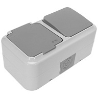 Розетки Блок открытой проводки Bylectrica Пралеска Аква, розетка+1 кл. выключатель, IP54, серый Блок открытой проводки Bylectrica Пралеска Аква, розетка+1 кл. выключатель, IP54, серый цены в Воронеже