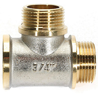 Тройник никелированный, 3/4" г-ш-ш цены в Воронеже