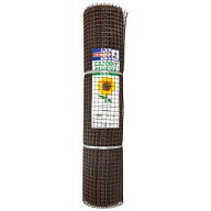 Сетка пластиковая заборная СР-15, ячейка 20х20мм, высота 1м, длина 20м, коричневый цены в Воронеже