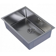 Мойка из нержавеющей стали врезная Mixline Pro, 650х450х220мм, 3мм, с сифоном, сатин цены в Воронеже