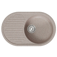 Мойка искусственный камень Комфорт Mixline, 730х460х180мм, с крылом, песочная цены в Воронеже