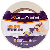 Лента малярная Xglass, для внутренних работ 50мм х 50м цены в Воронеже