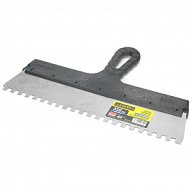 Шпатель фасадный Stayer Profi, 350мм, с зубцами 10мм х 10мм, нержавеющее полотно цены в Воронеже