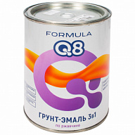 Грунт-эмаль по ржавчине 3в1, FORMULA Q8, белая, 0.9л цены в Воронеже